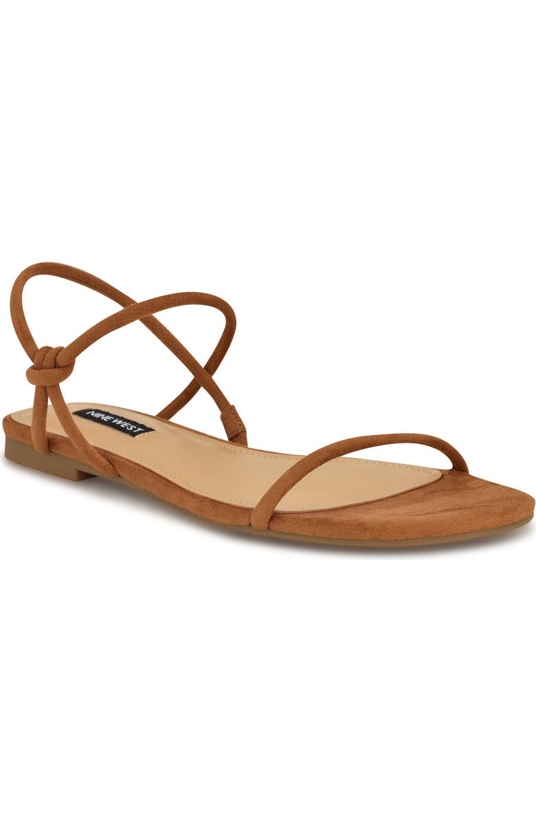 Nine West Maizy Ankle Strap Sandal, Main, color, Medium Natural