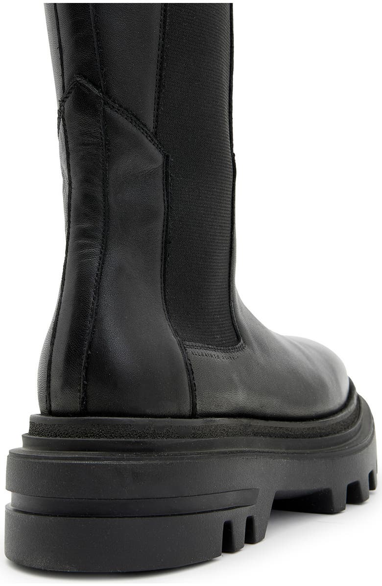 AllSaints Monica Knee High Lug Sole Boot, Alternate, color,