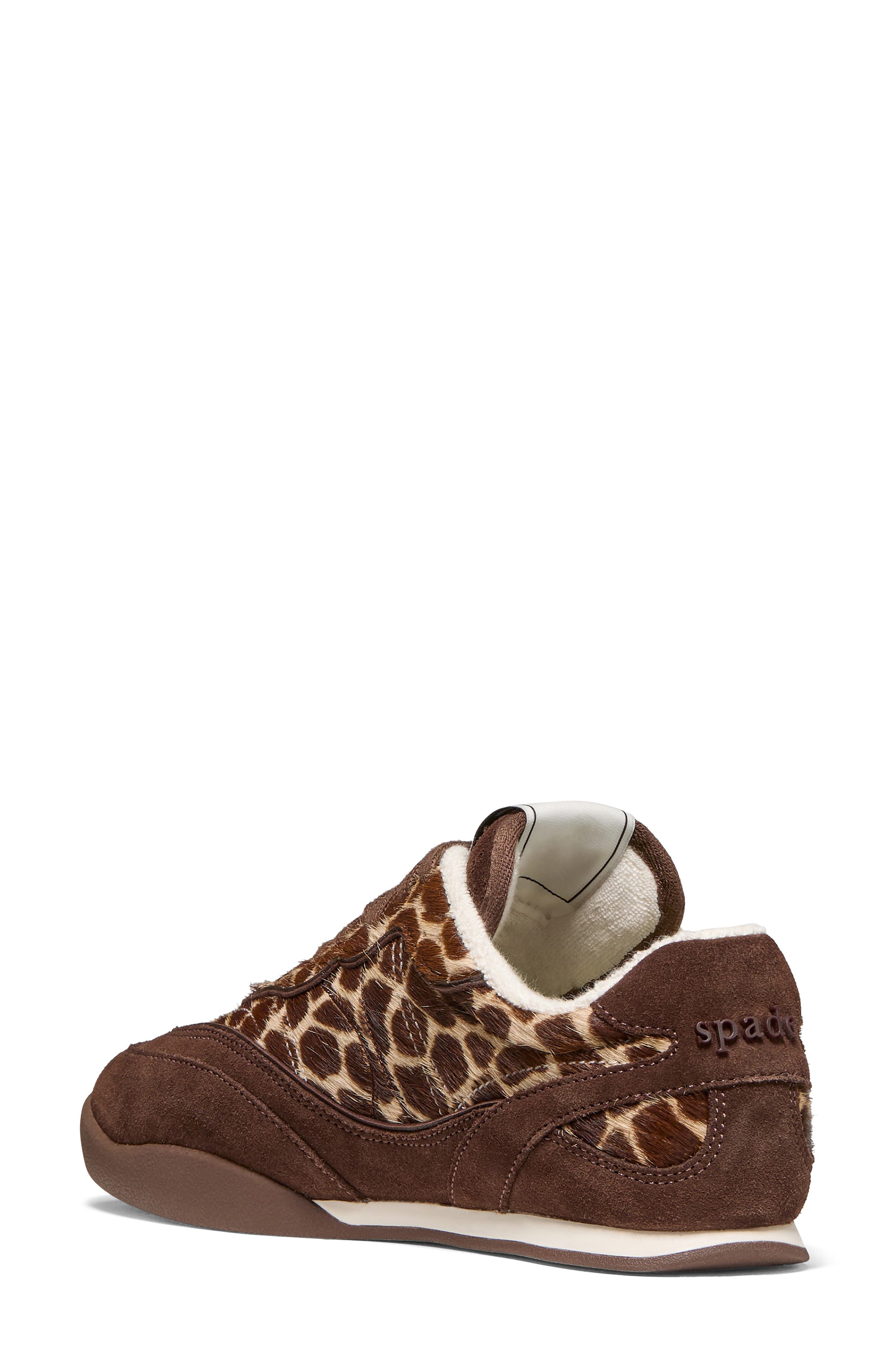 drift genuine calf hair sneaker, Alternate, color, HOT FUDGE MULTI