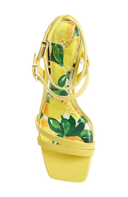 Vince Camuto Hania Ankle Strap Sandal In Yellow