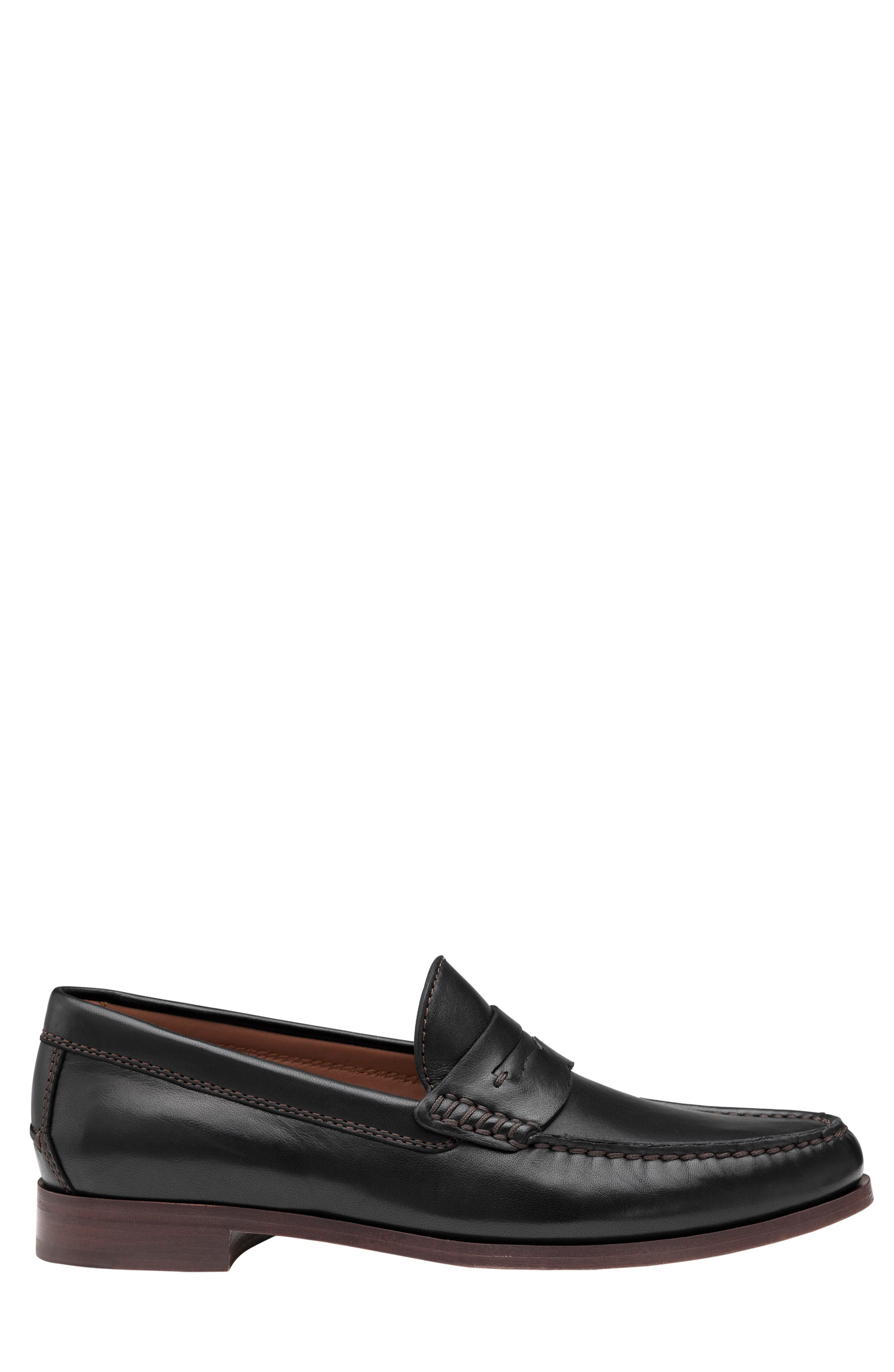 Johnston & Murphy Baldwin Penny Loafer, Alternate, color, Black