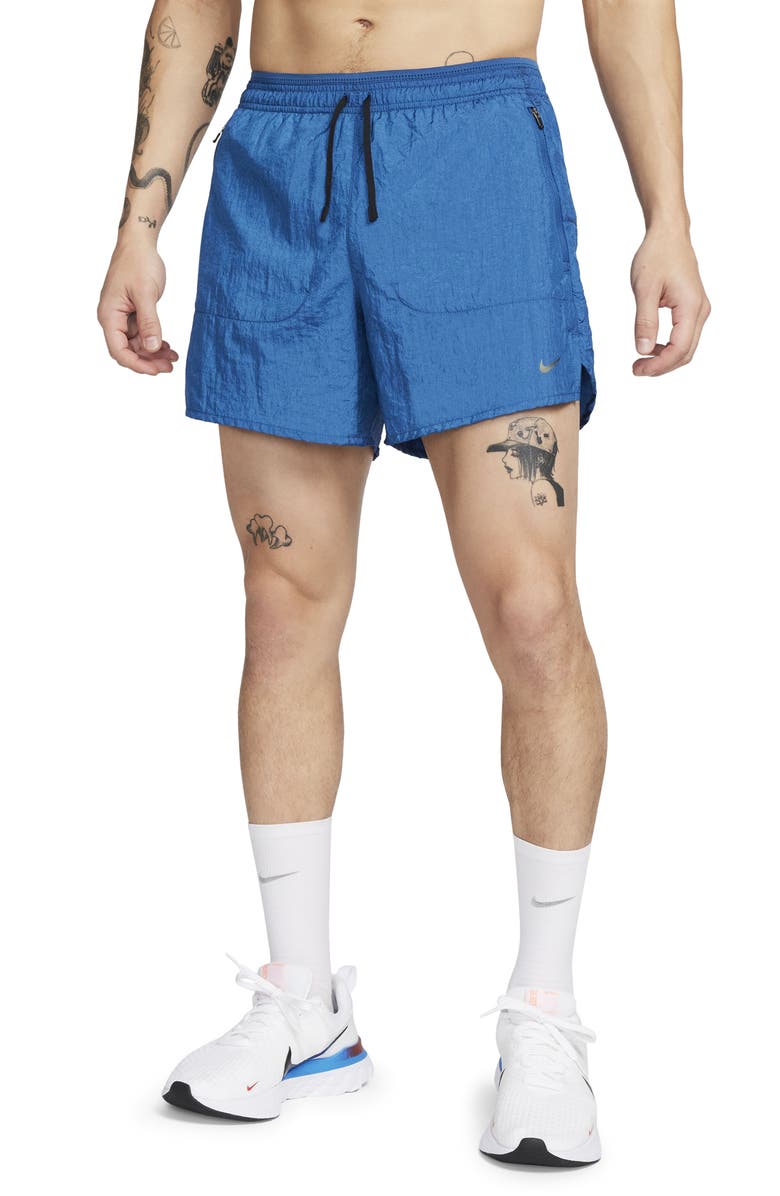 Nike Dri-FIT Stride Running Division Shorts, Main, color, 476 Crtblu/Blkref