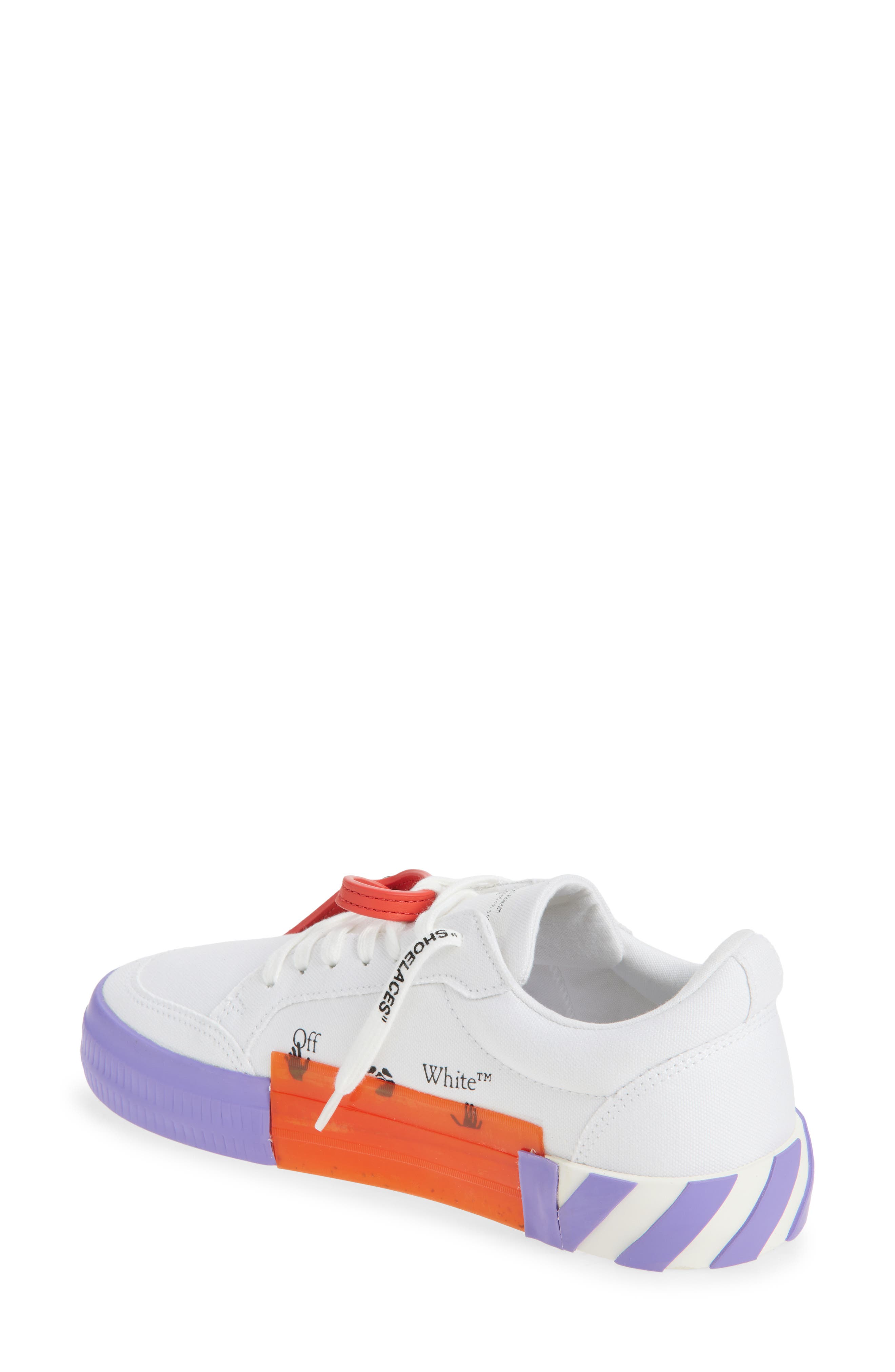 Off-White Low Vulcanized Canvas Sneaker, Alternate, color, 