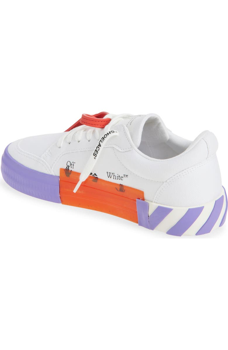 Off-White Low Vulcanized Canvas Sneaker, Alternate, color,