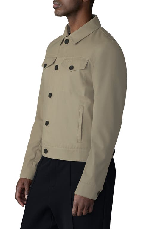 Mackage Nash Twill Trucker Jacket In Light Camel