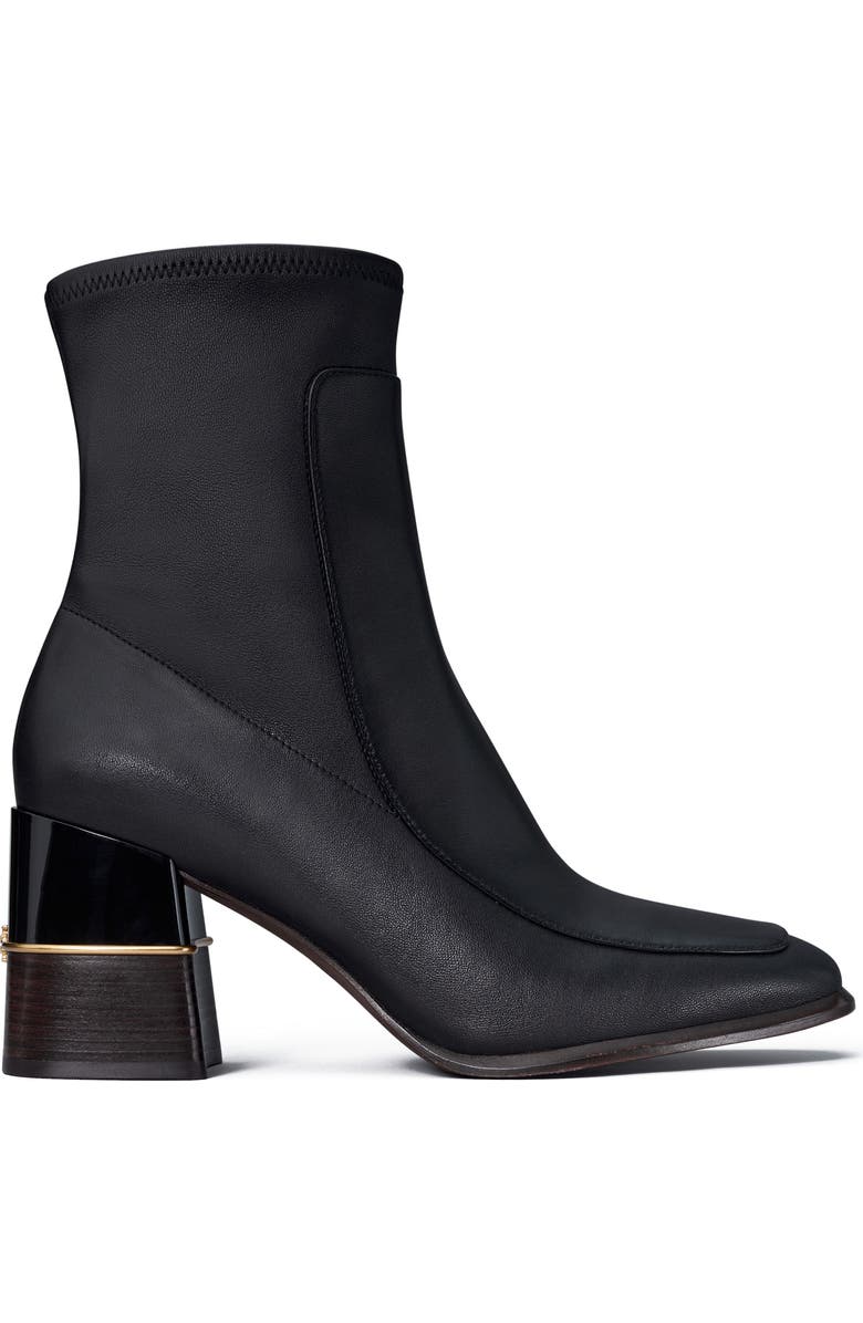 Tory Burch Zip-Up Stretch Boot, Alternate, color,