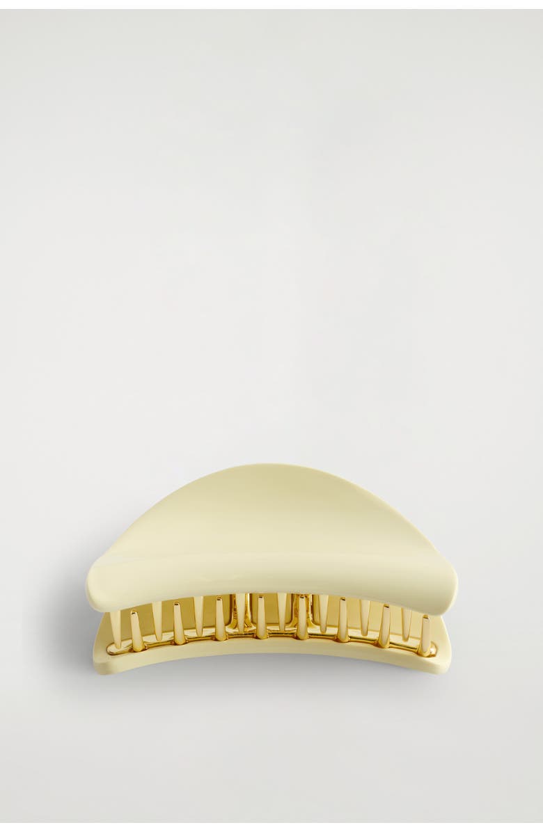 COS Curved Claw Hair Clip, Alternate, color, Butter Yellow