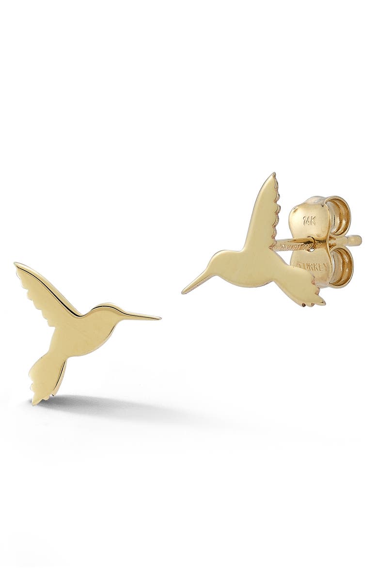 Ember Fine Jewelry Hummingbird Stud Earrings, Main, color, 