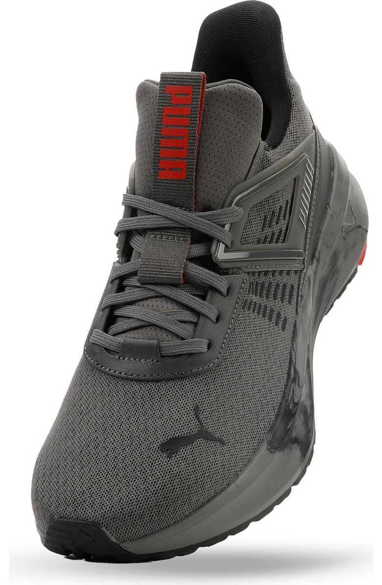 PUMA Oupace Marbleized Sneaker, Alternate, color, Cool Dark Gray/ Black/ Red