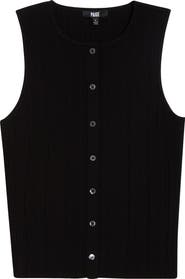 PAIGE Leira Button Front Sweater Tank