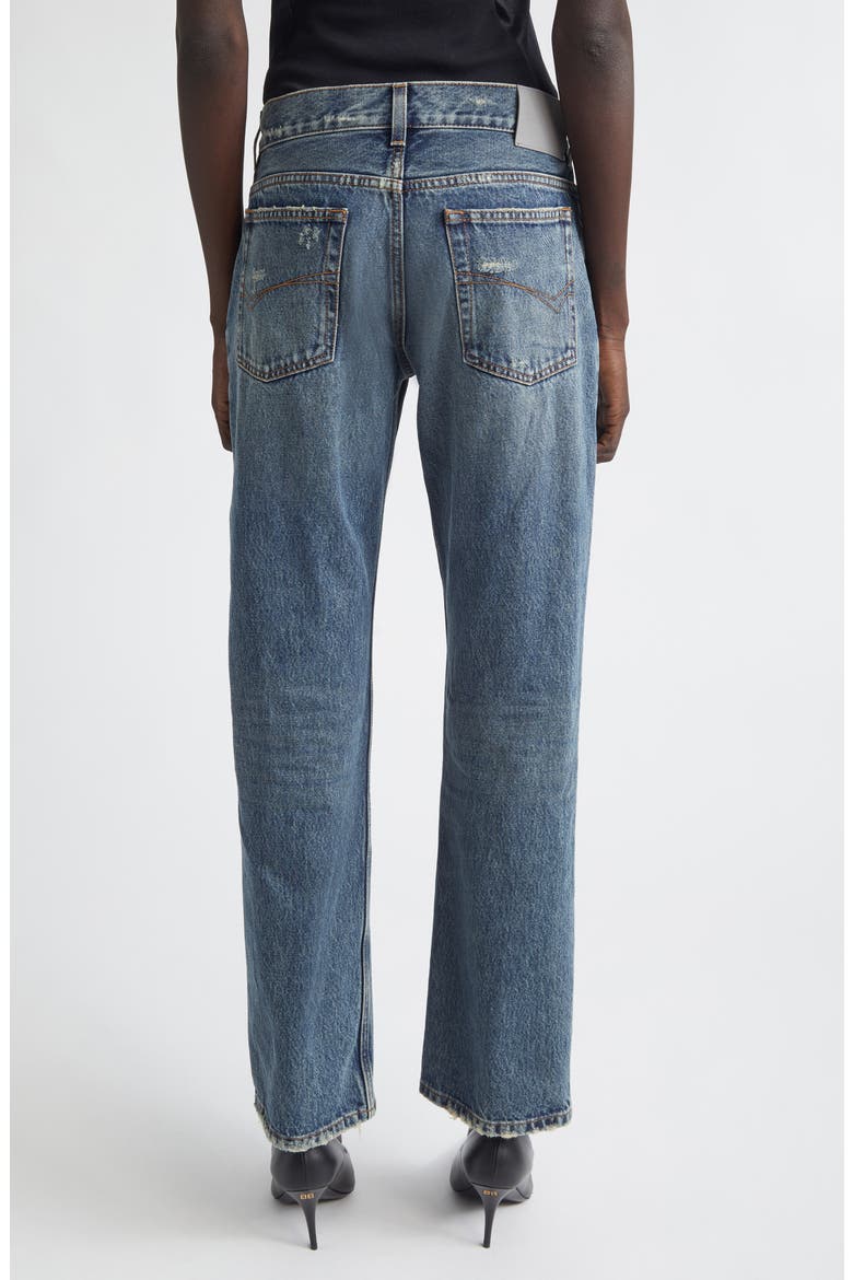 Regular Fit Distressed Jeans, Alternate, color, 4129 DIRTY VINTAGE BLUE