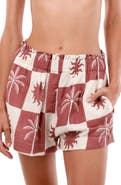 MALAI Sunrise Palm Vento Cover-Up Shorts