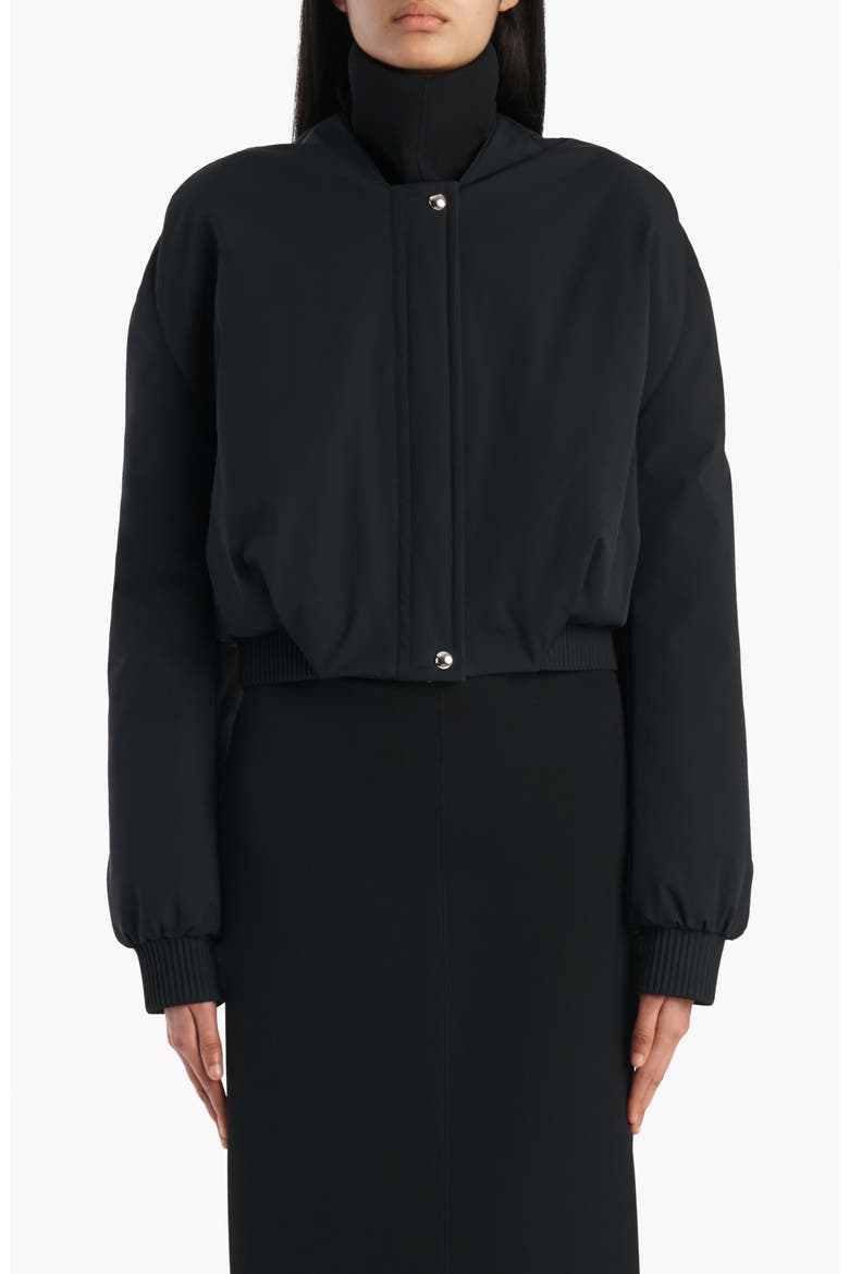 Cordan Nylon Blend Bomber Jacket, Main, color, BLACK