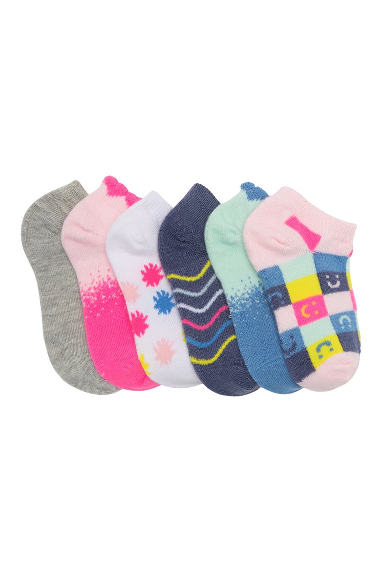 Low Cut Sock - Pack of 6, Main, color, HAPPY SHAPES PACK