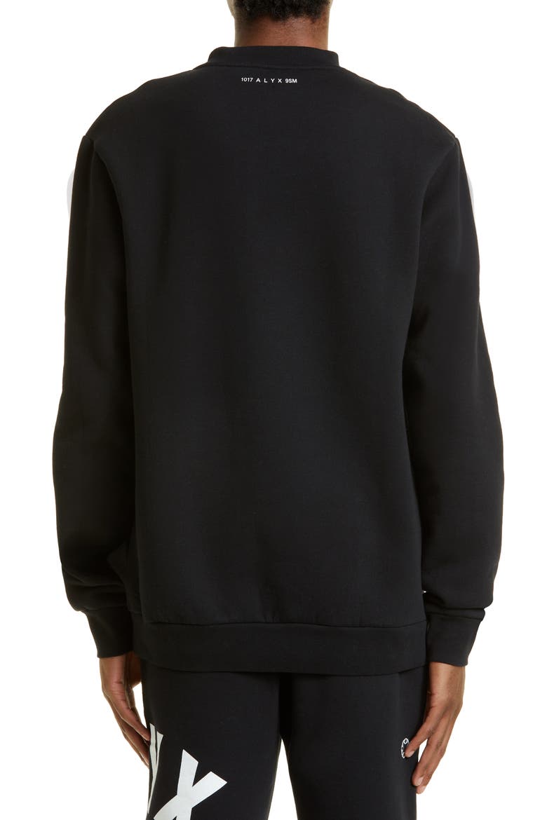 Arch Logo Graphic Sweatshirt, Alternate, color, BLACK