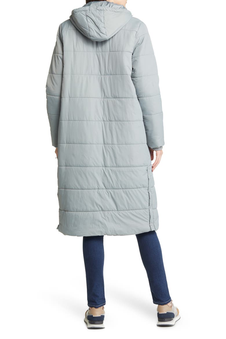 3-in-1 Long Quilted Waterproof Maternity Puffer Coat, Alternate, color, GRAPHITE