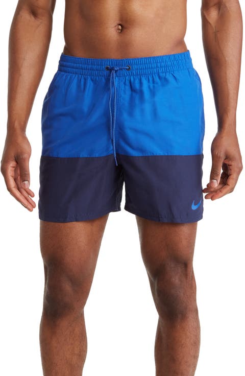 Colorblock Drawstring Volley Shorts