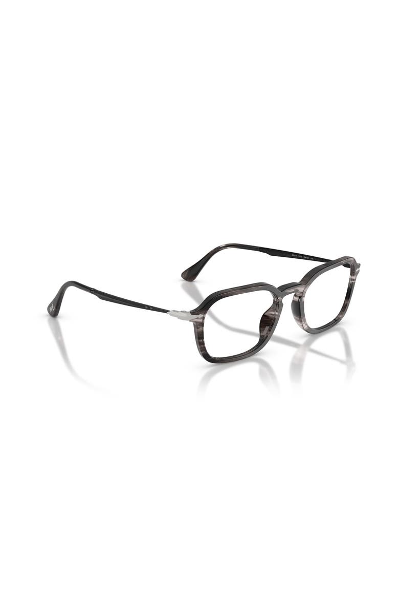 Persol 52mm Rectangle optical glasses, Alternate, color, Grey