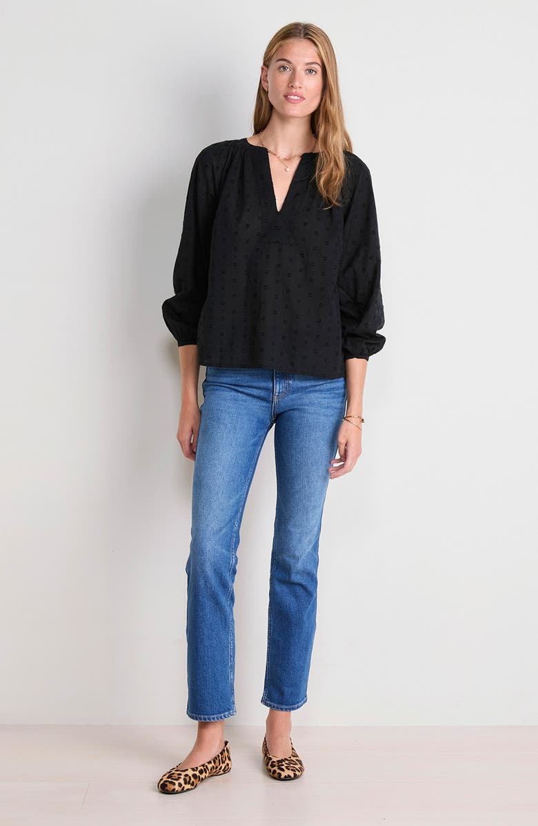 vineyard vines Izzy Cotton Top, Alternate, color, Jet Black