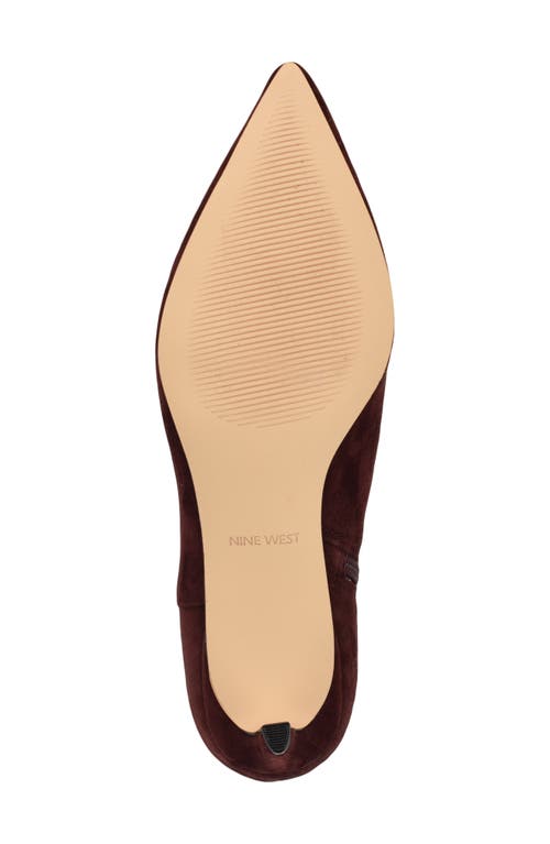 Nine West Brite Pointed Toe Kitten Heel Bootie In Animal Print