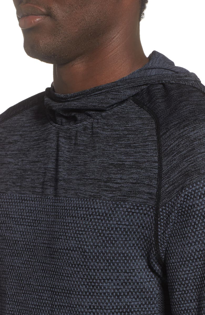 Zella Seamless Performance Pullover Hoodie, Alternate, color,