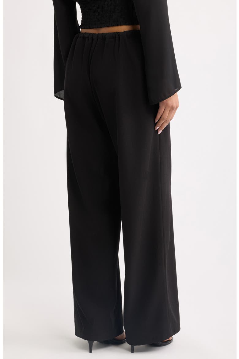 Abigail High Waist Wide Leg Pants, Alternate, color, NOIR