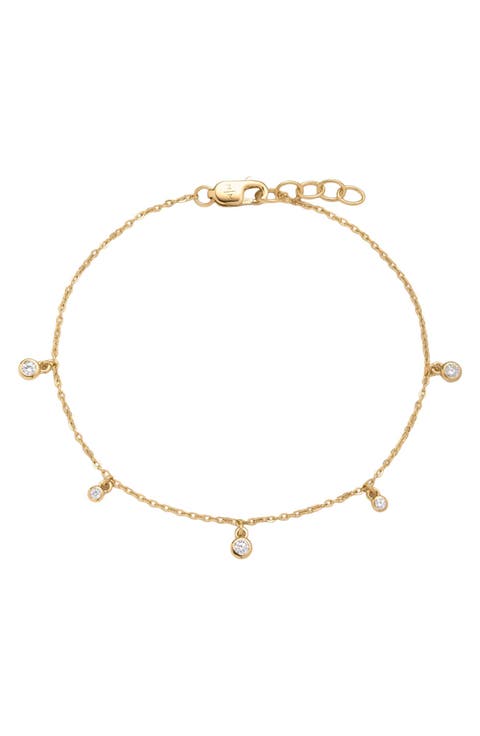CZ Poppy Floating Bracelet