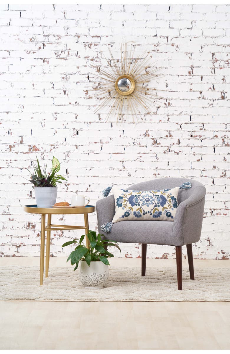 carol & frank Bray Throw Pillow, Alternate, color, Blue