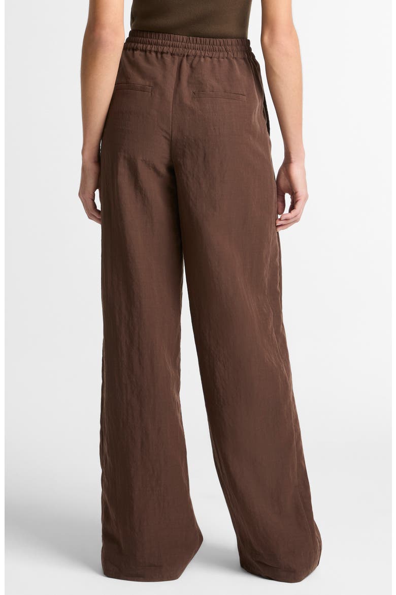 Linen Blend Drawstring Pants, Alternate, color, CLOVE