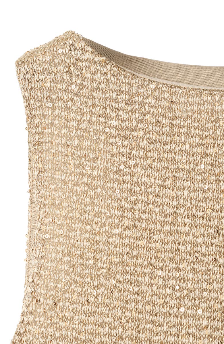 MANGO Sequin Knit Dress, Alternate, color, 