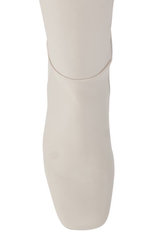 Dkny Cilli Knee High Womens Comfort Insole Manmade Thigh-high Boots In White