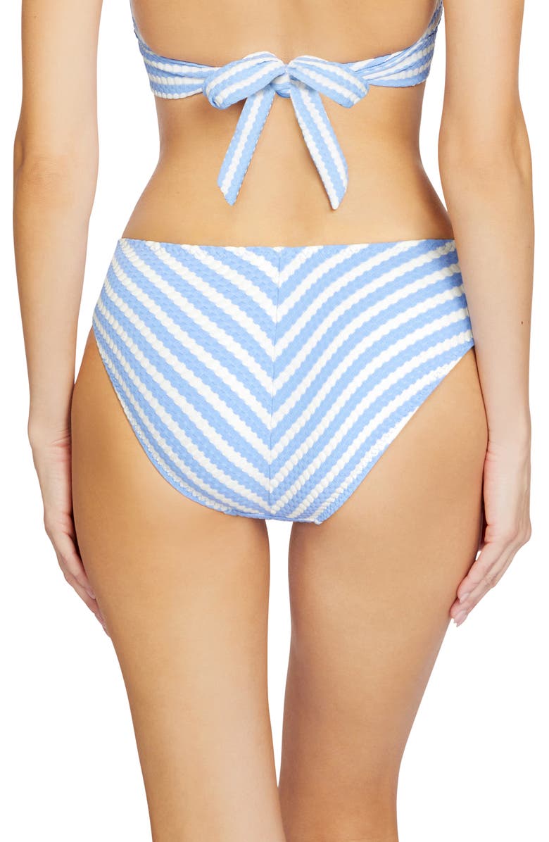 Robin Piccone Mimi Ring Bikini Bottoms, Alternate, color, Blue/ White