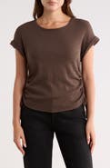 Bobeau Shirred Side Tie T-Shirt