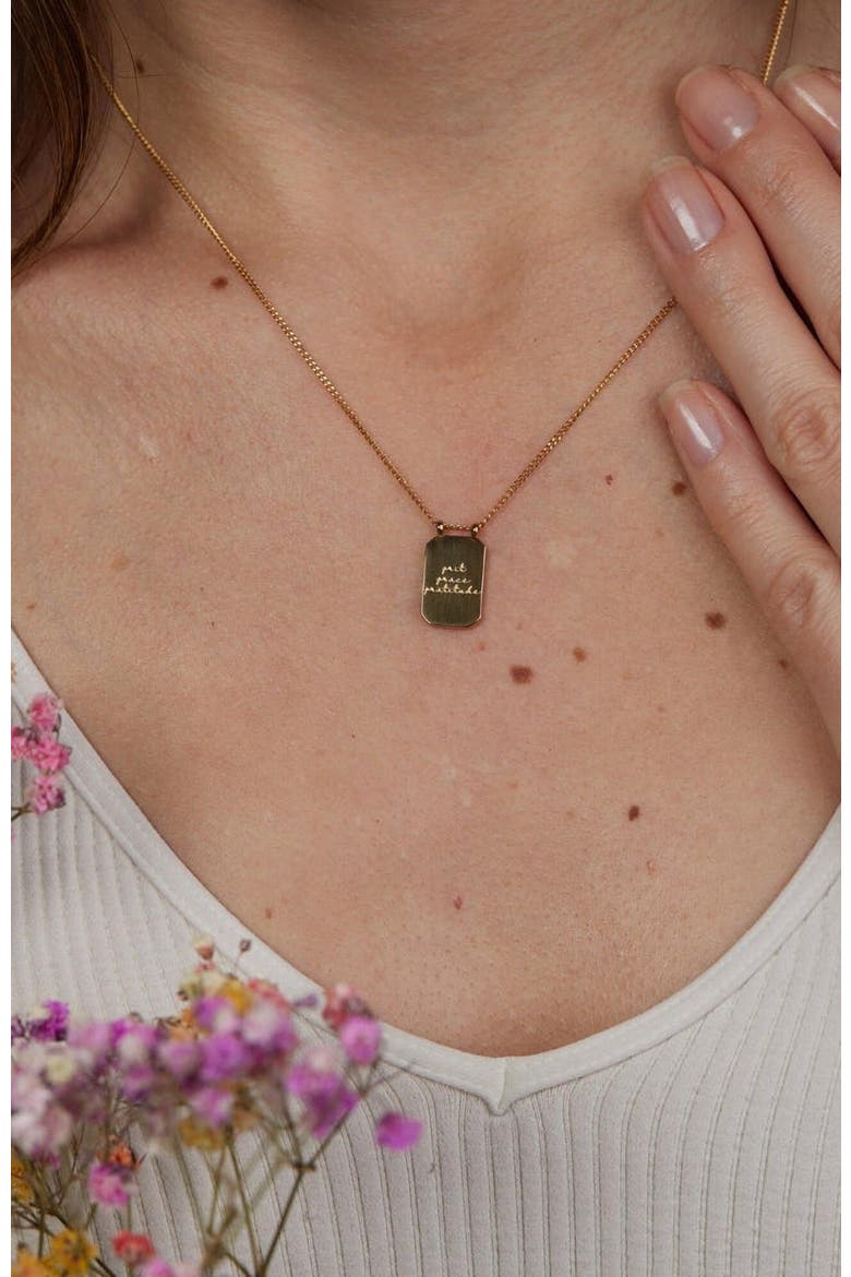 Grit Grace Gratitude - Necklace, Alternate, color, Yellow Gold
