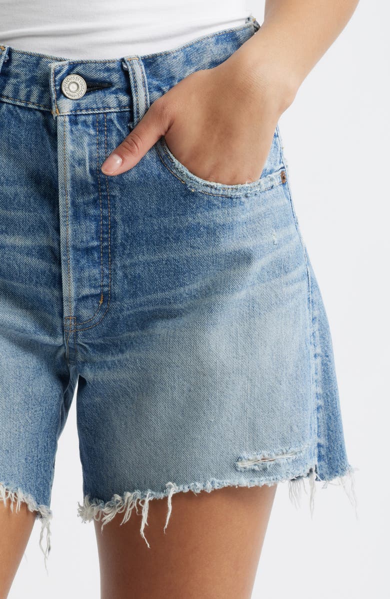 MOUSSY VINTAGE Graterford Long Denim Shorts, Alternate, color, Blue