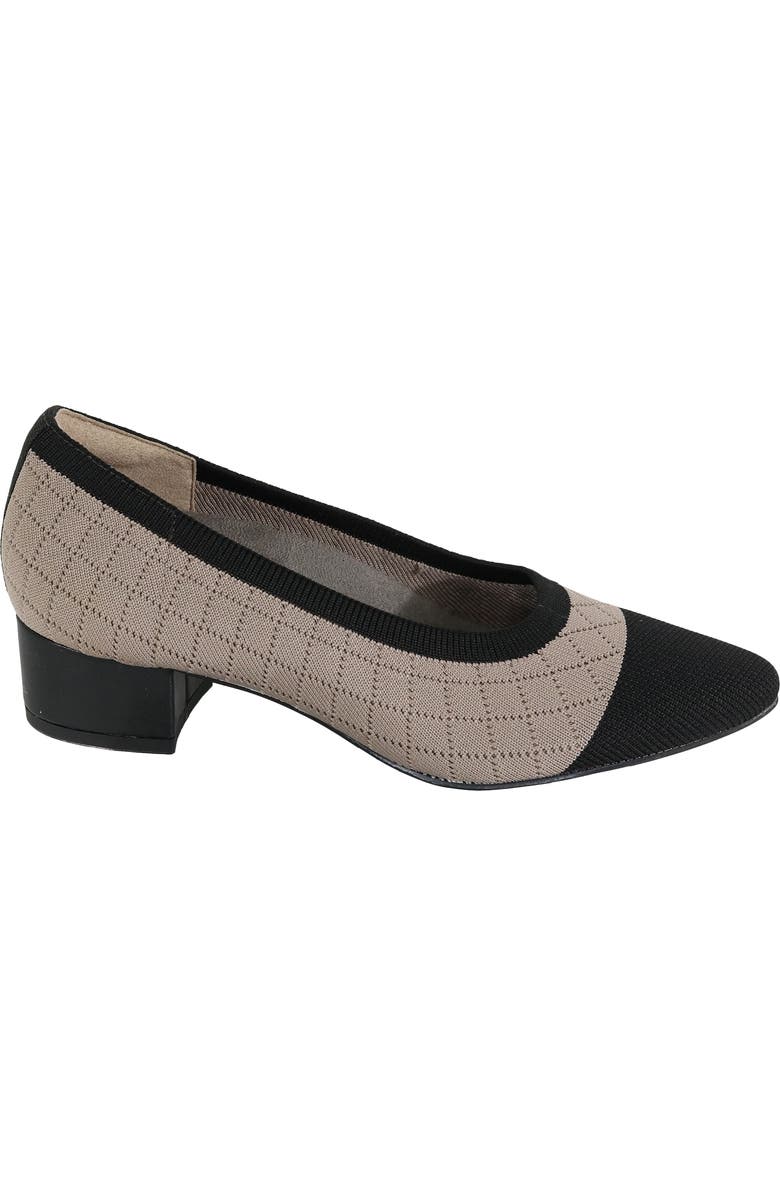 David Tate Carla Pump, Alternate, color, Taupe/ Black