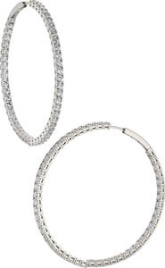 Nadri Perfect Inside Out Hoop Earrings