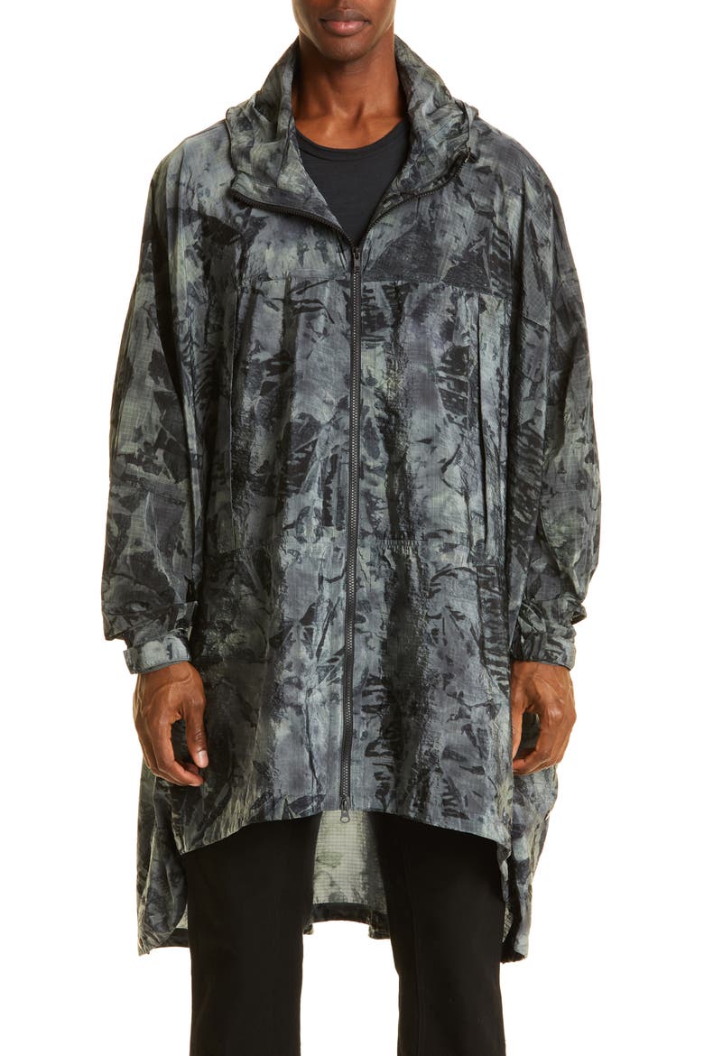 Mist Tie Dye Nylon Cape, Main, color, TIE DYE
