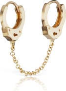 MARIA TASH Handcuff Chain Multi Piercing Hoop Earring