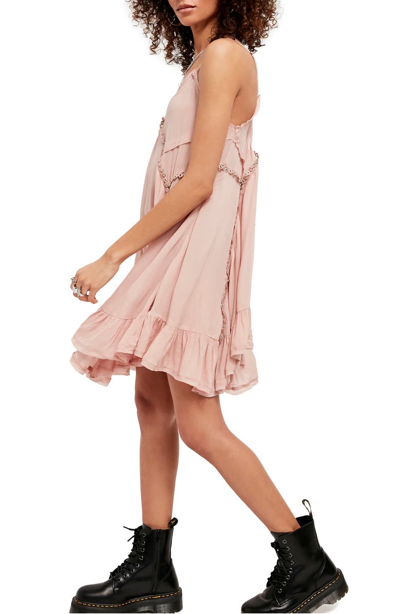 Free People Sway with Me Trapeze Tunic Dress, Alternate, color,