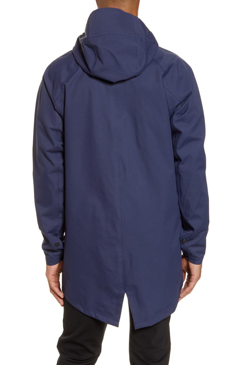 The Brockton Waterproof Raincoat, Alternate, color, NAVY