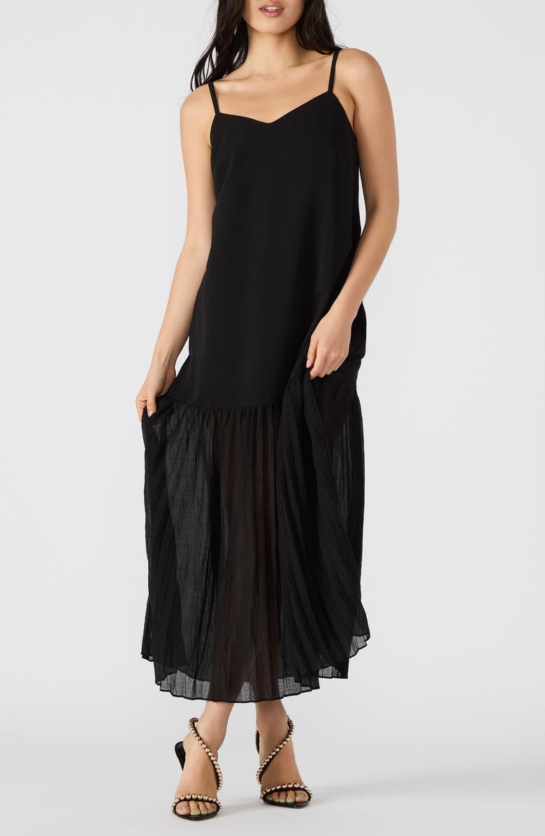 Steve Madden Ember Pleat Hem Sleeveless Maxi Dress, Main, color, 