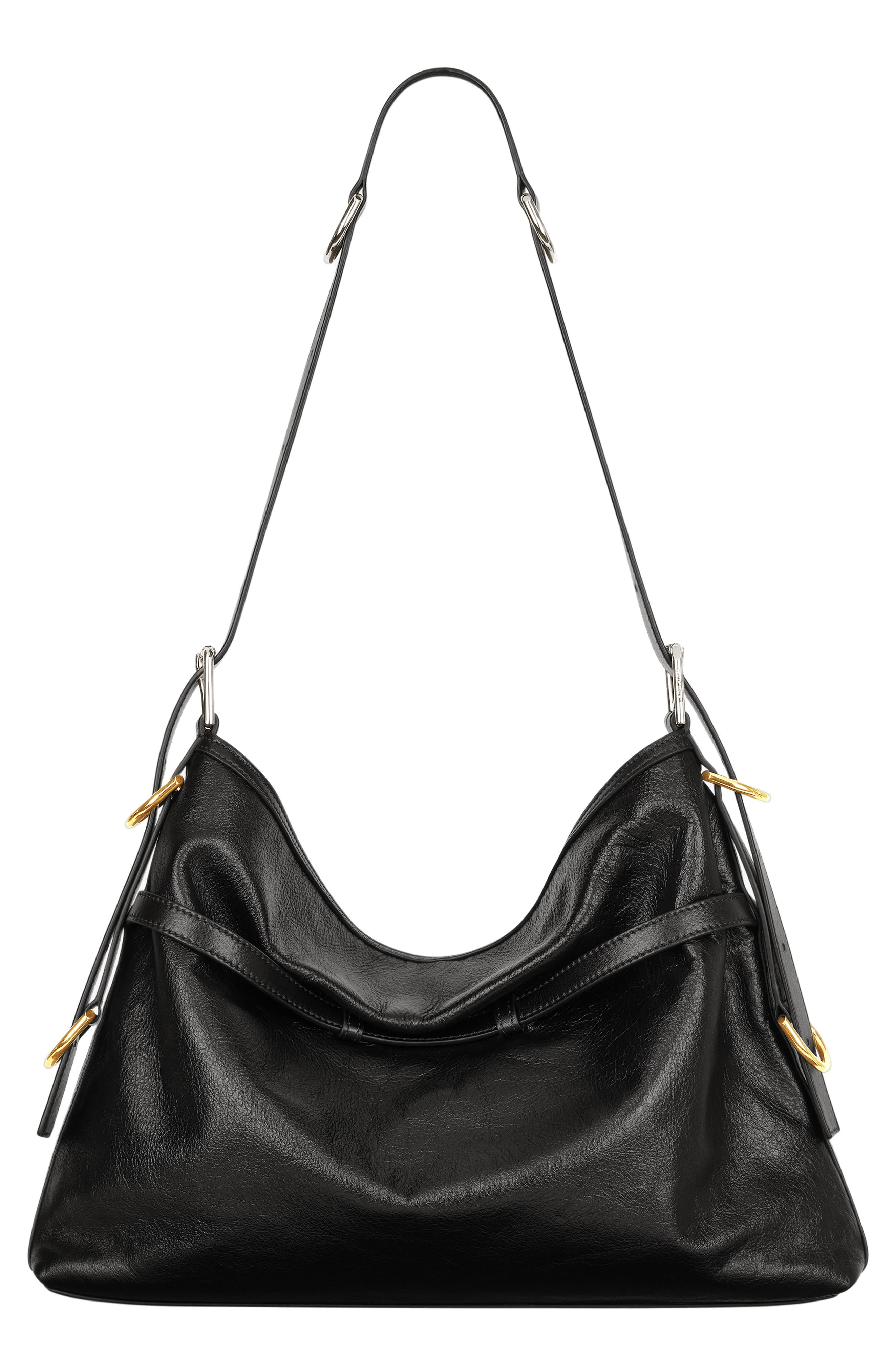 Givenchy Medium Voyou Leather Hobo, Alternate, color, 