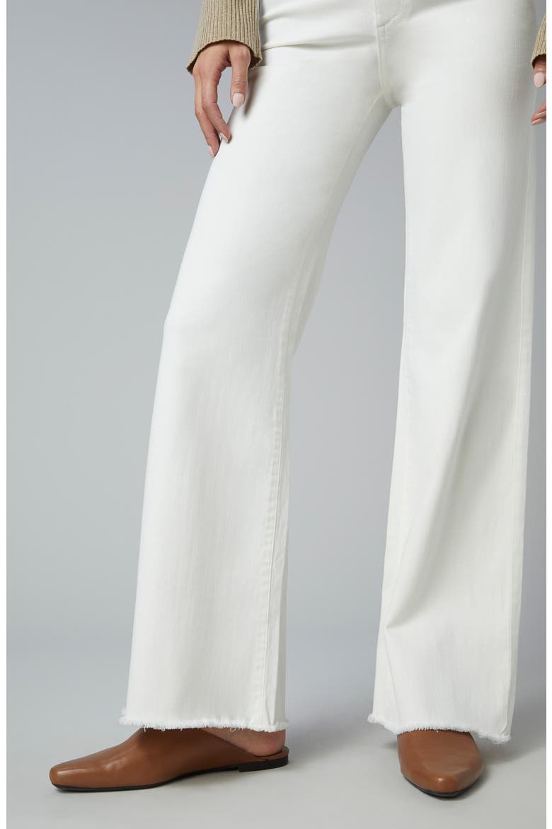 Hepburn High Waist Wide Leg Jeans, Alternate, color, EGGSHELL