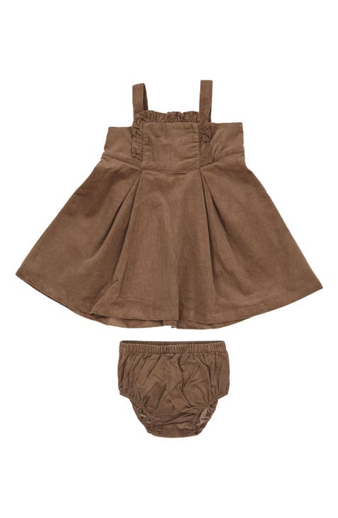 Cotton Corduroy Ruffle Jumper & Bloomers Set (Baby)