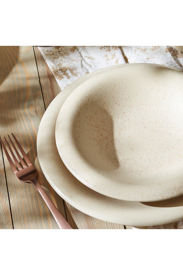 Porto by Stone Lain Aro Stoneware 24-Piece Dinnerware Set, Alternate, color, Cream Matte