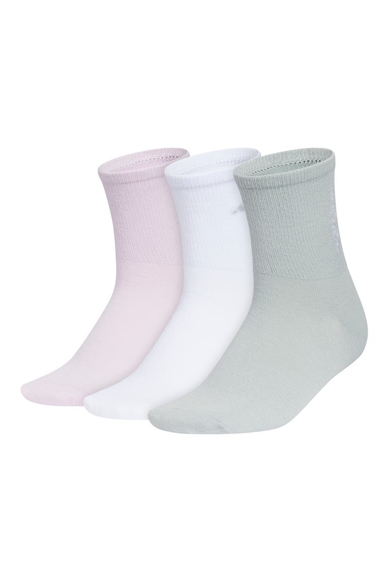 Luxe 3-Pack High Quarter Length Socks, Main, color, ICE LAVENDER/ WHITE/ SAGE