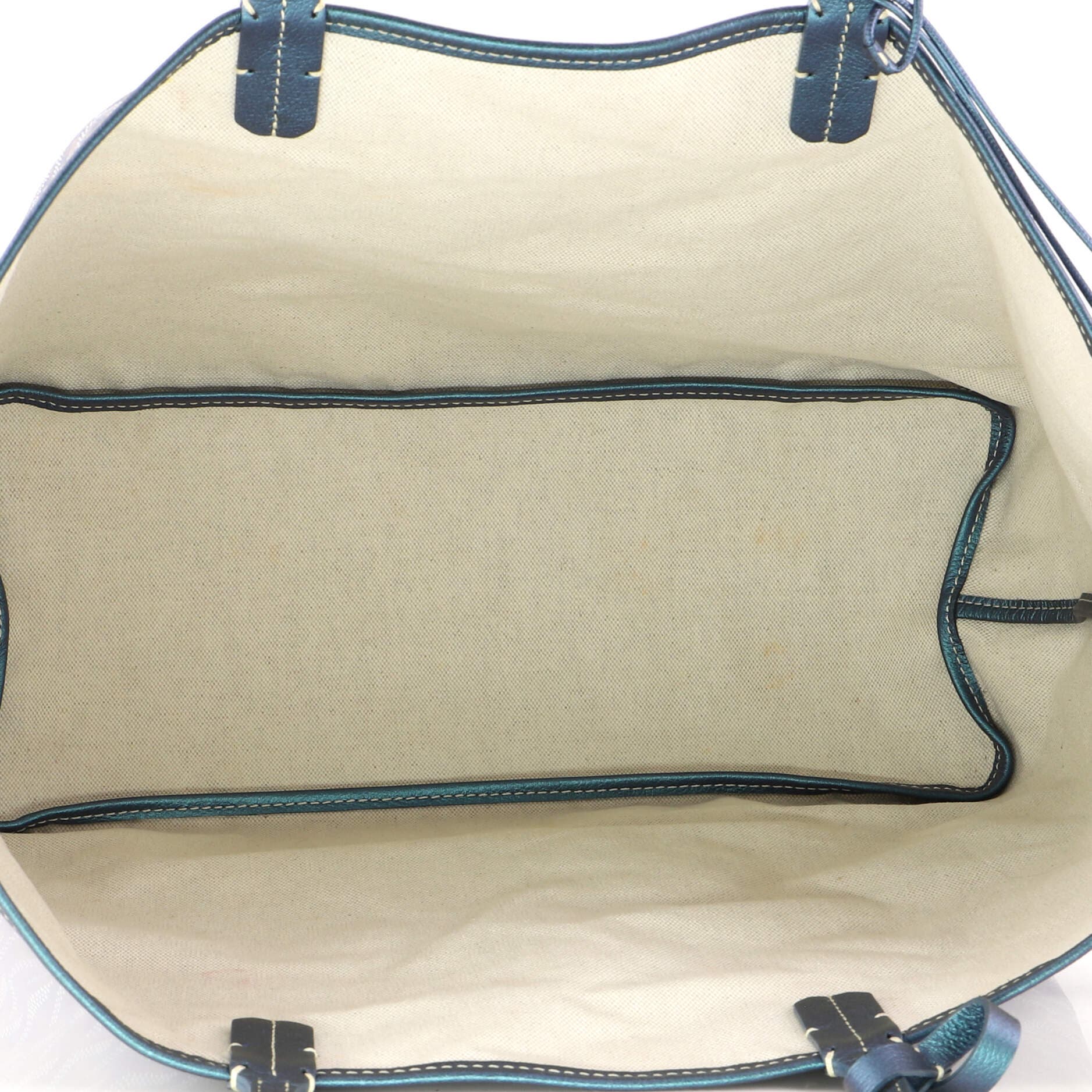 Saint Louis Tote Iridescent Coated Canvas PM, Alternate, color, Blue
