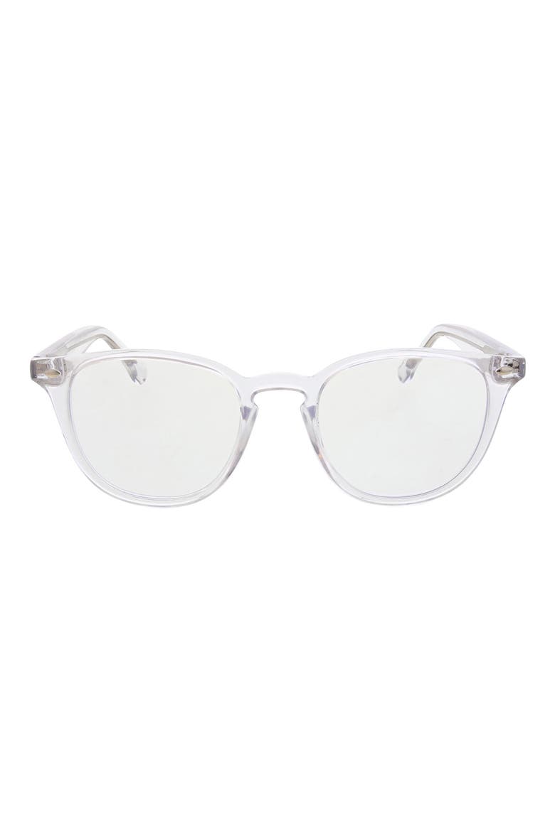 50mm Blue Light Blocking Reading Glasses, Main, color, CRYSTAL CLEAR