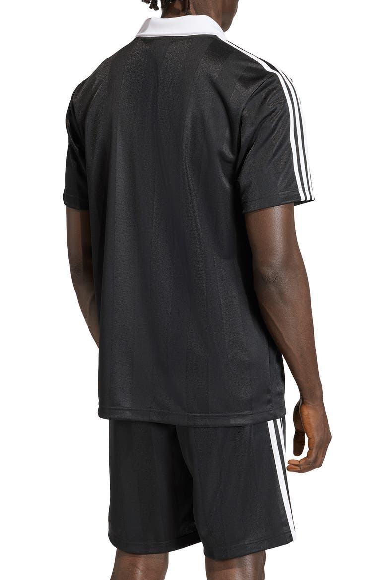 Short Sleeve Stripe Soccer Jersey, Alternate, color, BLACK